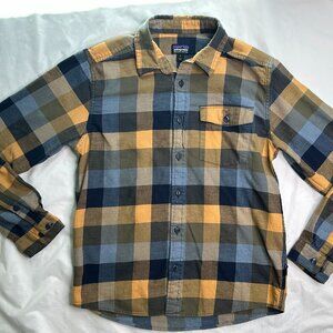 Patagonia Fjord Flannel Shirt Mens Small Plaid Lightweight Long Sleeve 54020